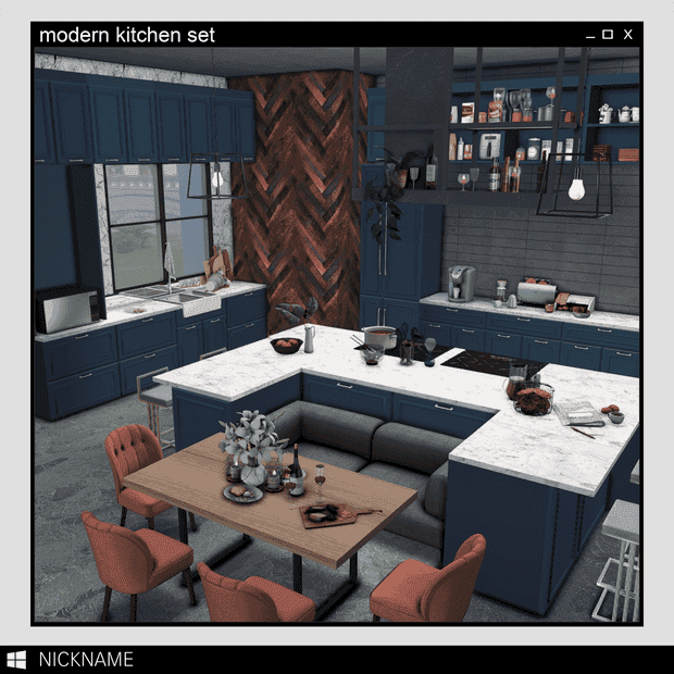 Modern Kitchen Set