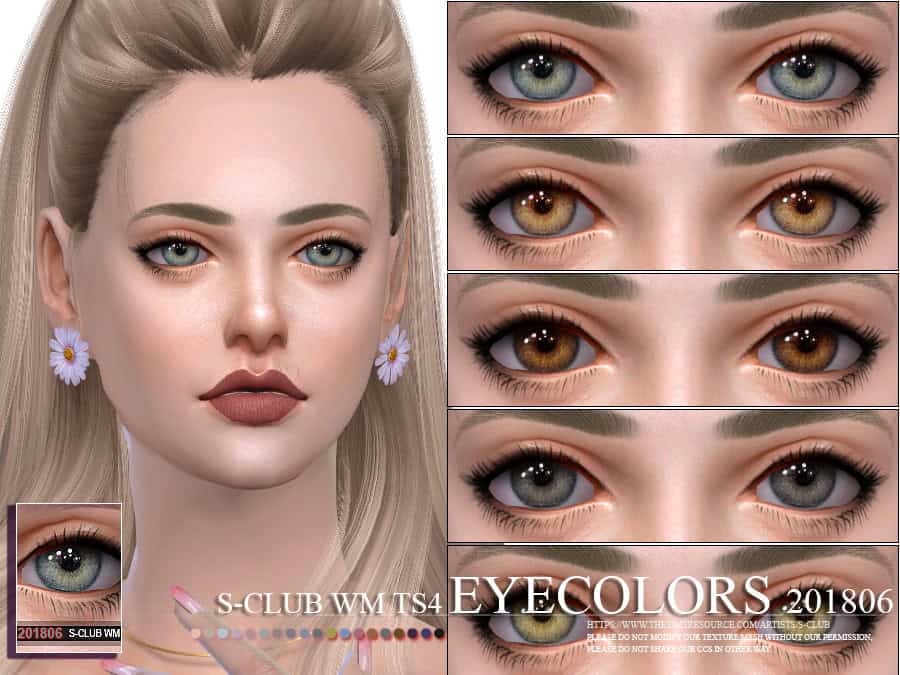 S-Club WM Ts4 Eye Colors