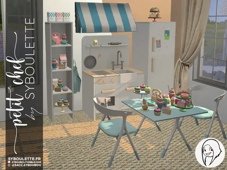 Petit Chef Kitchen Kid Toddler CC Sims 4
