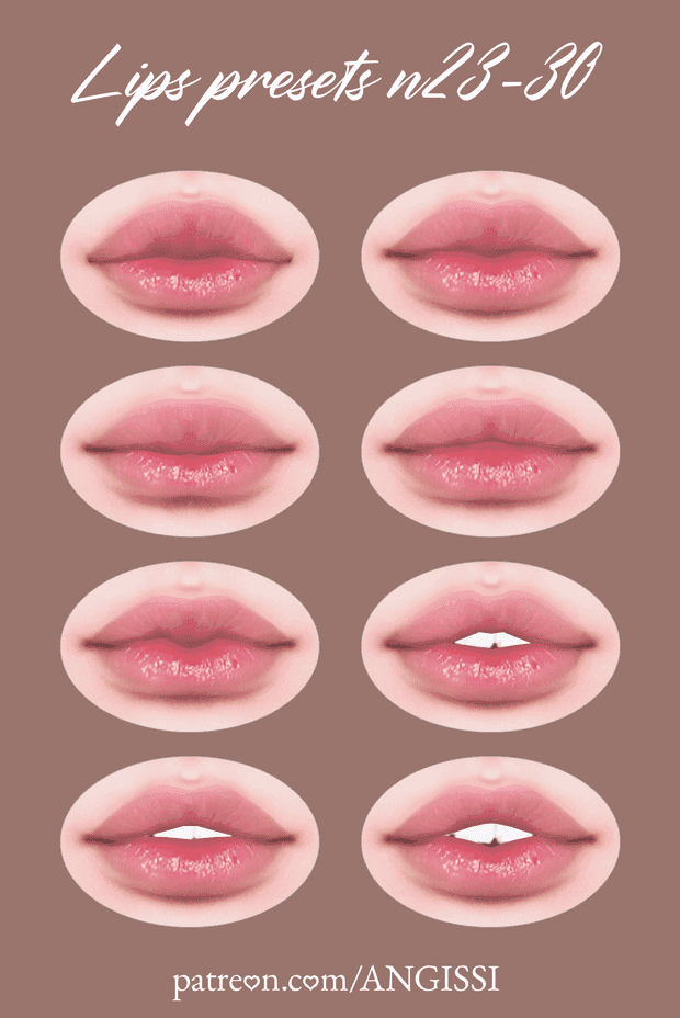 Lips Preset N23 To 30