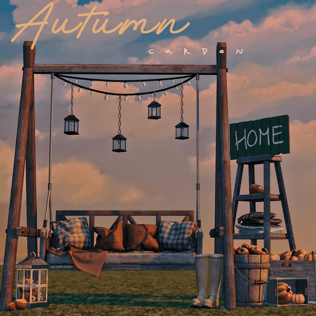 The Sims 4 cc Pack Autumn Garden