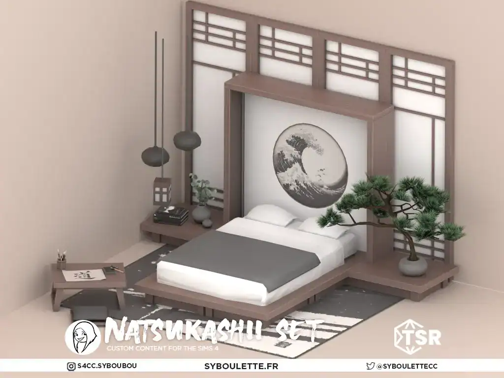 Natsukashii Japanese Bedroom CC