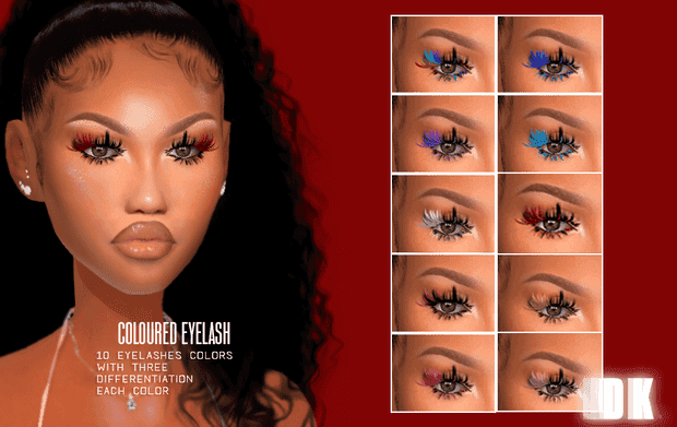 Colored Eyelashes