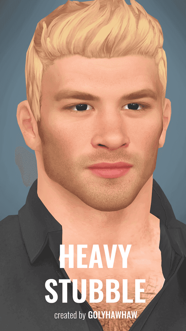 Heavy Stubble Facial Hair