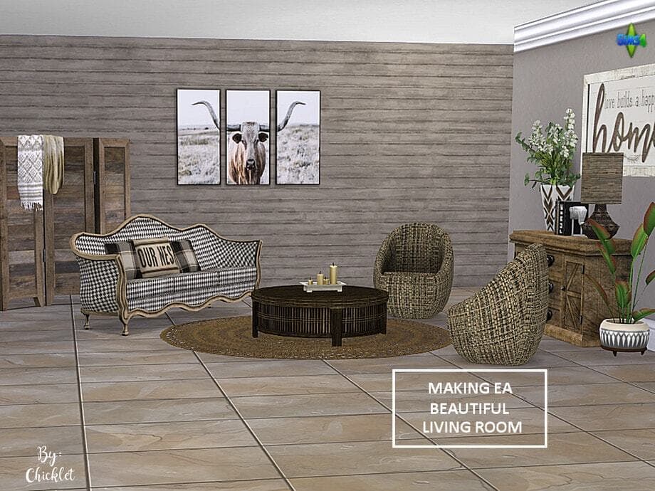 Making EA Beautiful Living Room Set