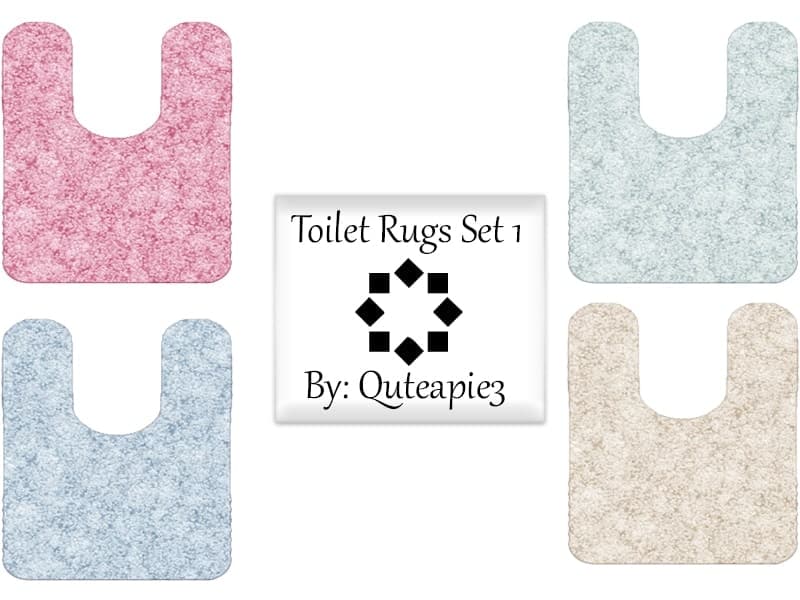 Toilet Rug Set 3