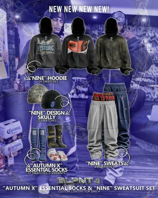 Autumn X Essential Socks & “Nine” Sweatsuit Set