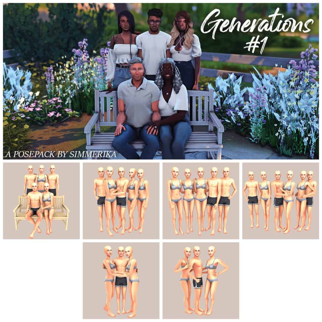 Generations #1: Family Portrait Pose Pack