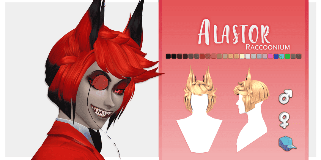 Alastor Hair and Antlers