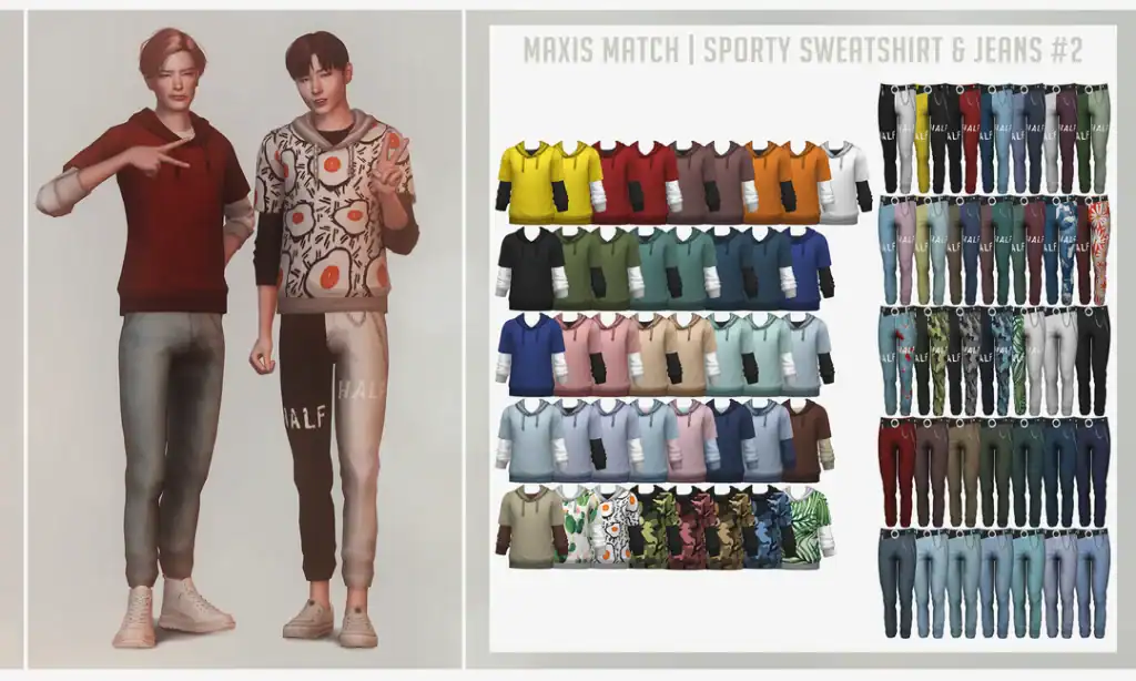 Maxis Match Male Clothing
