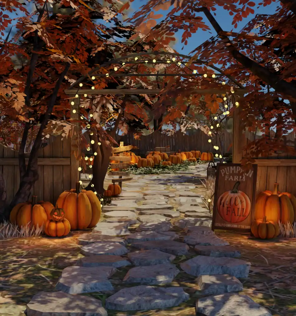Pumpkin Farm Sims 4