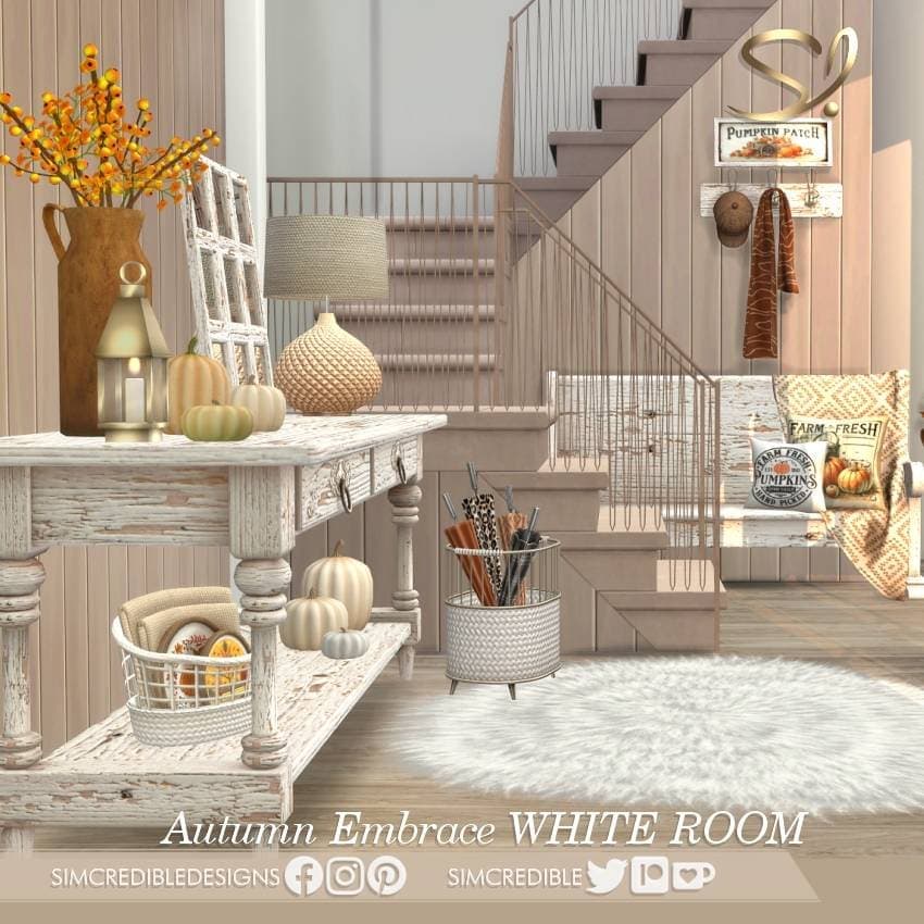 Autumn Embrace White Room