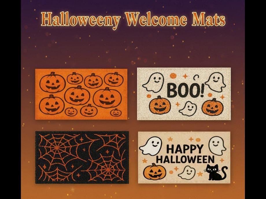 Halloweeny Welcome Mats