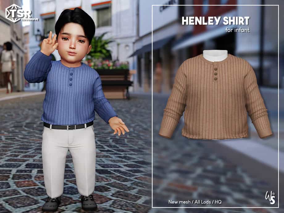 Fall Essentials: Henley Shirt For Infant