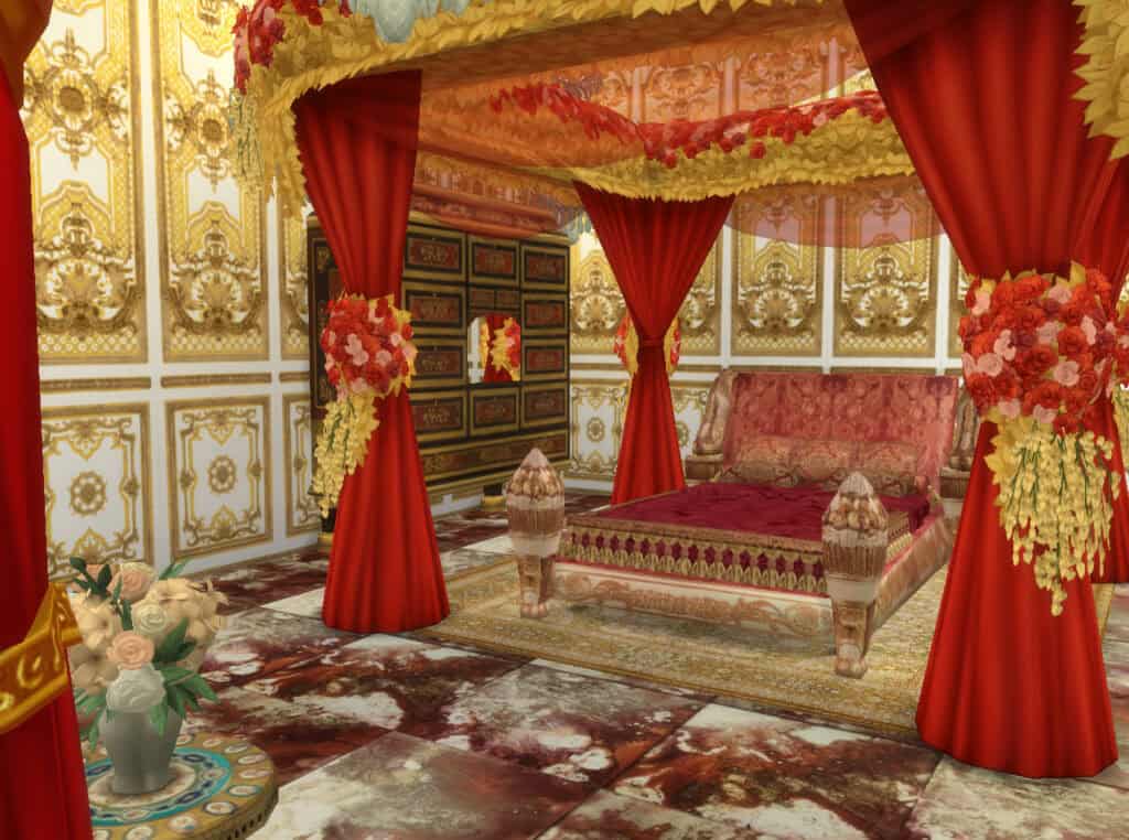 20th Century Guilded King Size Bed