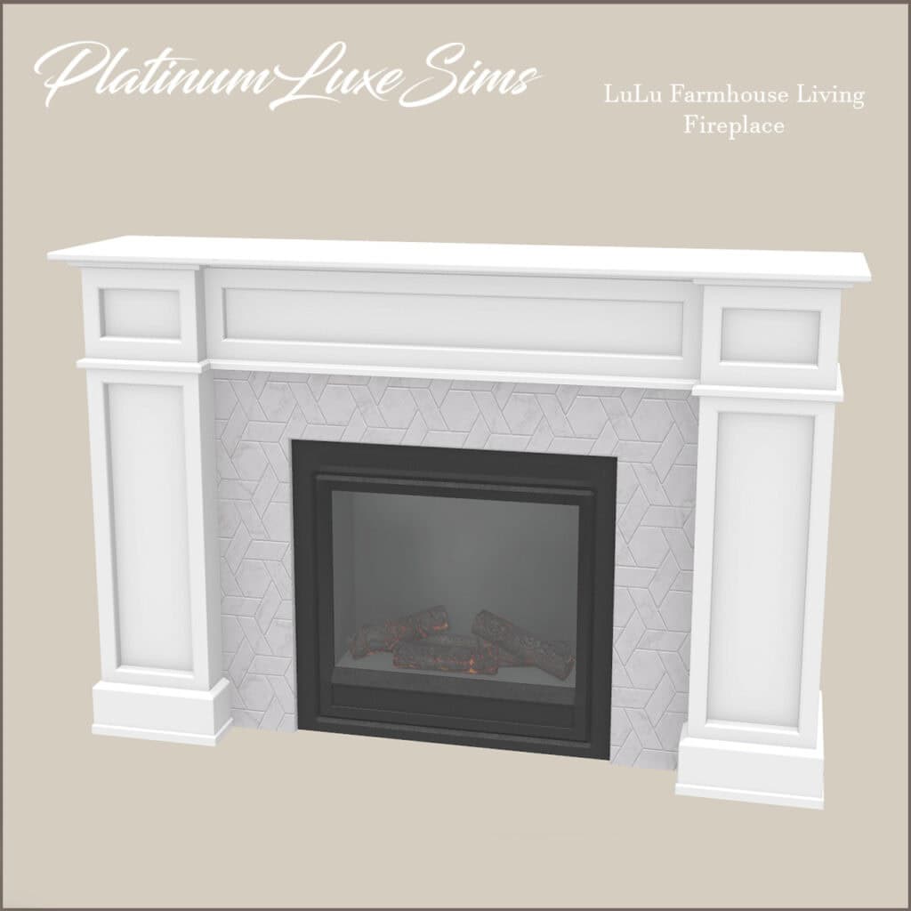 Lulu Farmhouse Living Fireplace