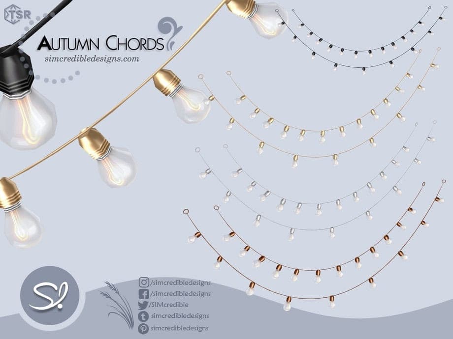 Autumn Chords 2 Strings Ceiling Lamp