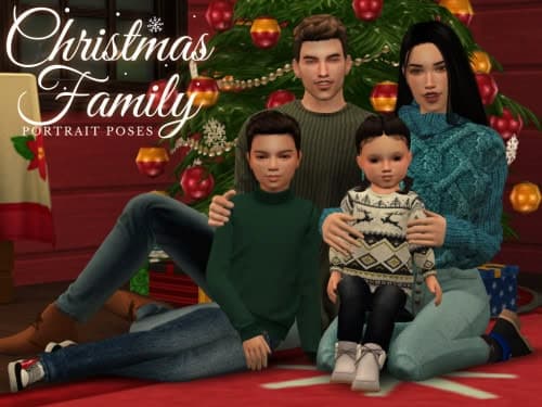Christmas Family Portrait Poses