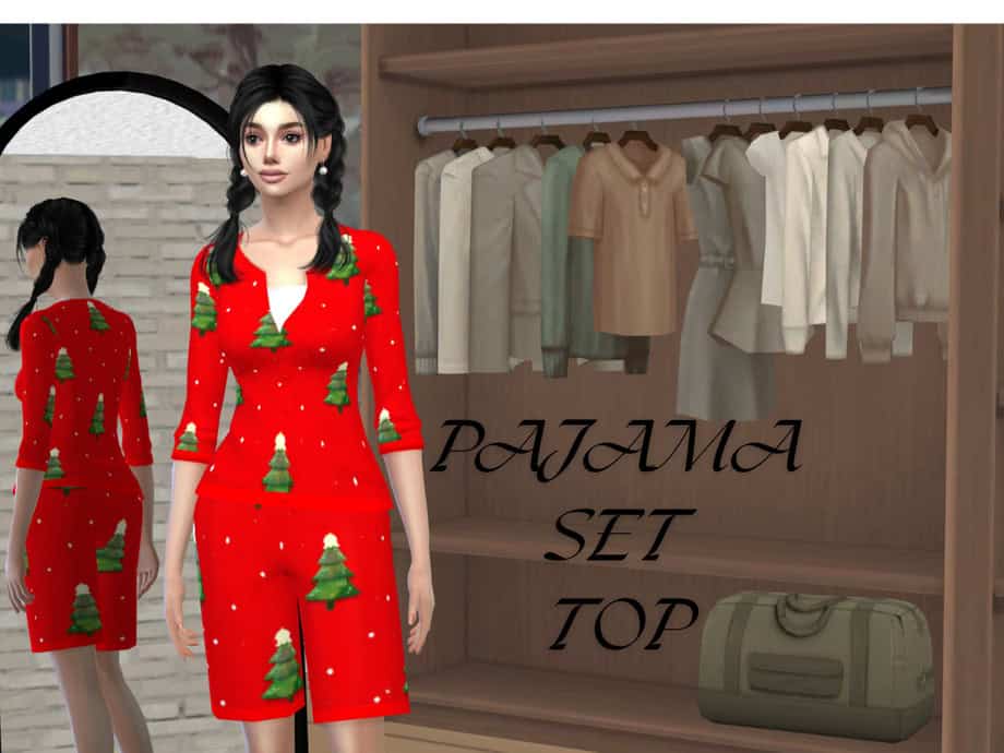 Pajama Set Top For Female NewYear