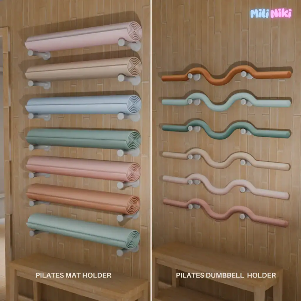 Pilates Mat and Dumbbell Holder