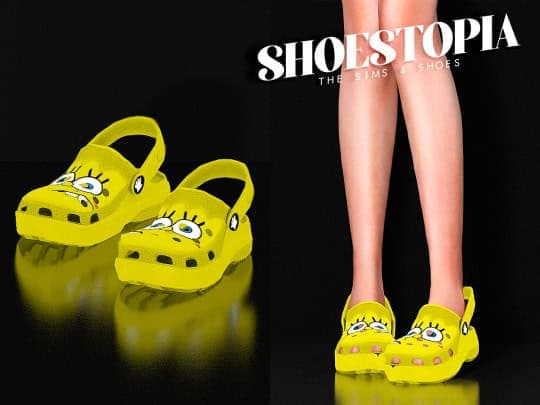 Shoestopia SpongeBob Crocs For The Sims 4