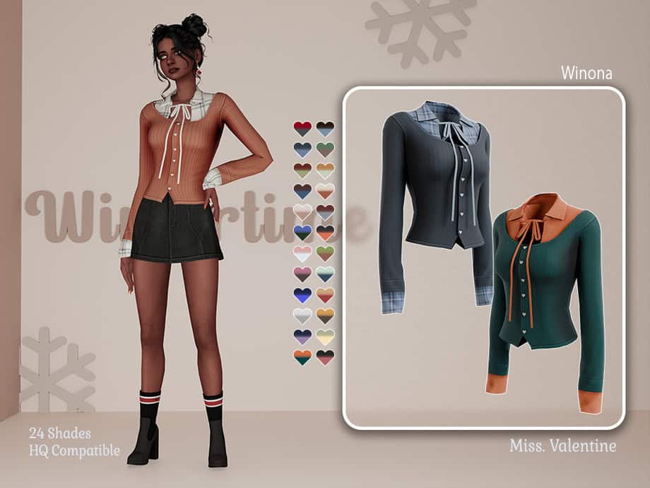 Winona Sweater with Top Underneath