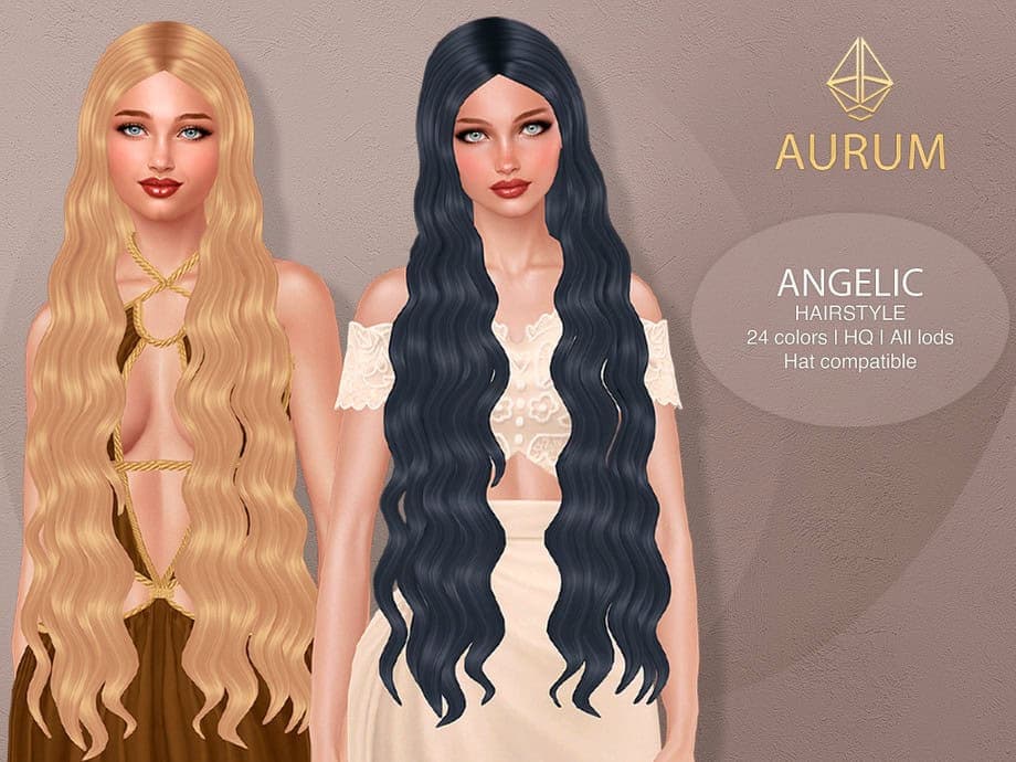 Angelic Hairstyle: Extra Long Wavy Hair