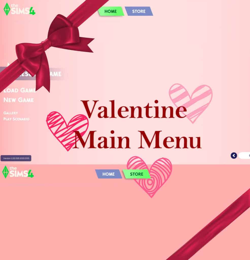 Valentine’s Main Menu Override