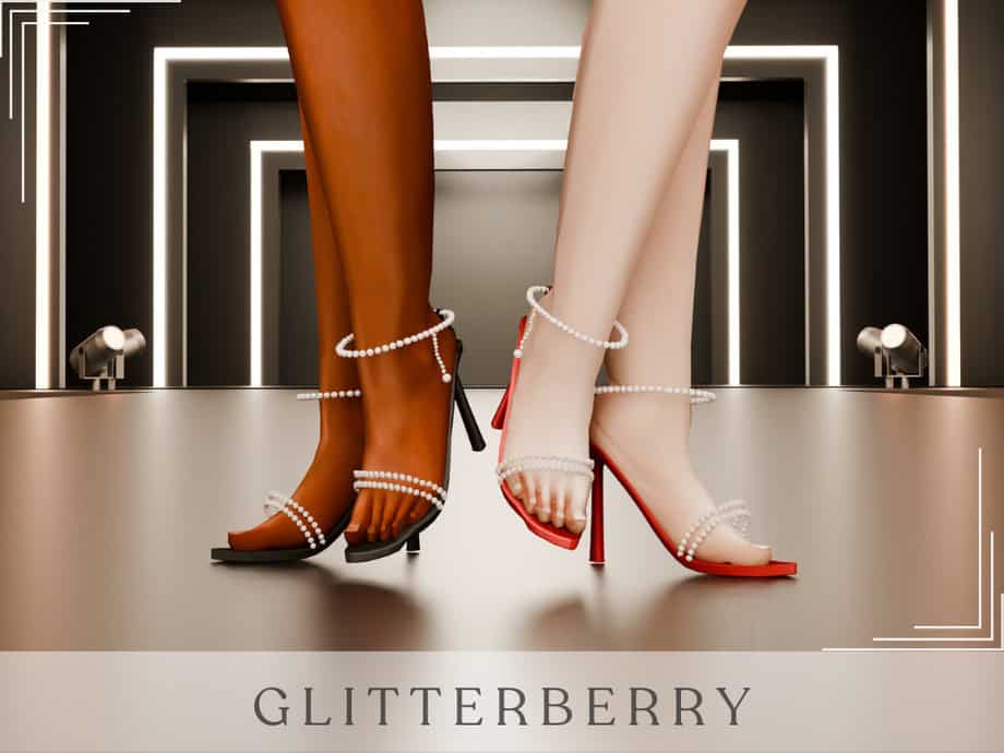 Pearl Strap Stiletto Heel