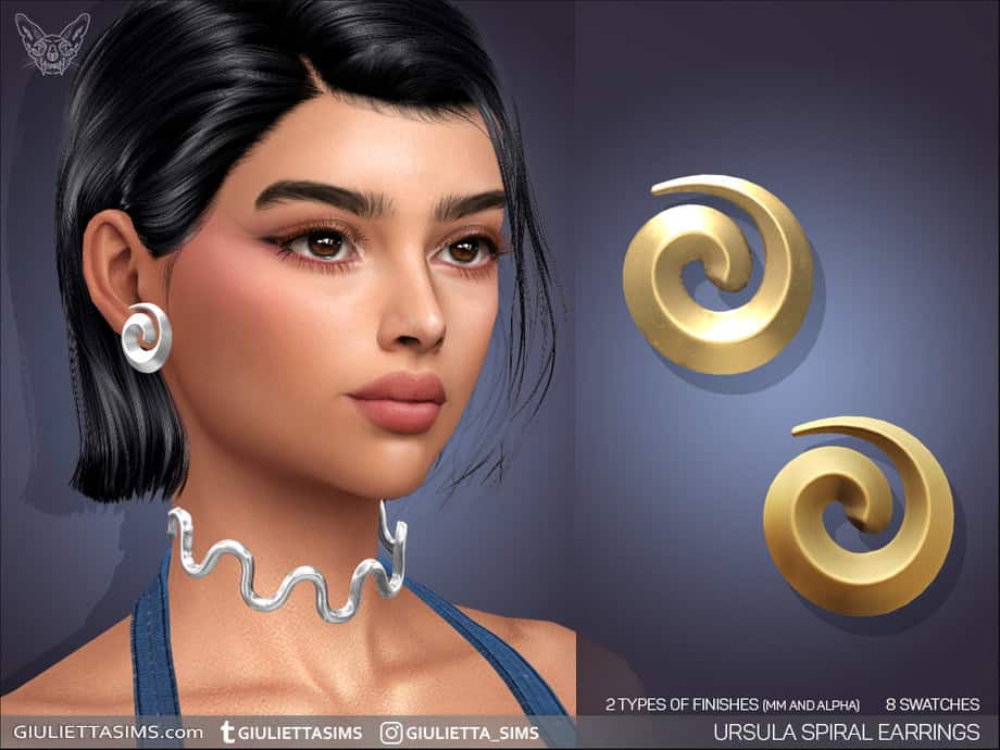 Ursula Spiral Earrings