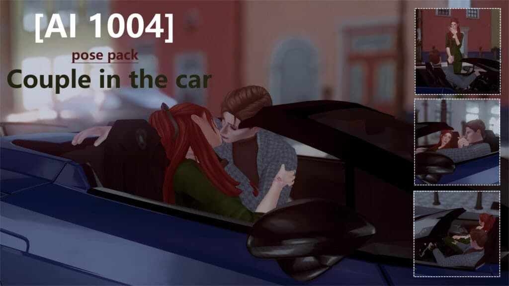 Couple in the Car Pose Pack