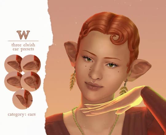 Six Dwarfish/Elvish Ear Presets