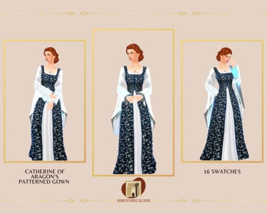 Catherine of Aragon’s Patterned Gown