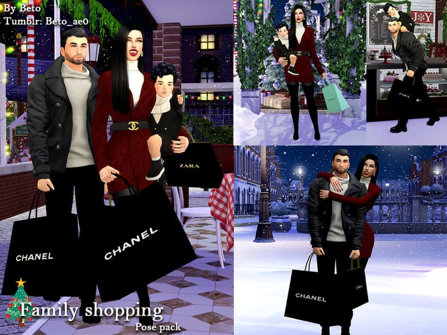 Family Shopping (Pose Pack)