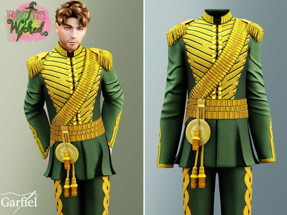 Regal Green and Gold Uniform Inspired