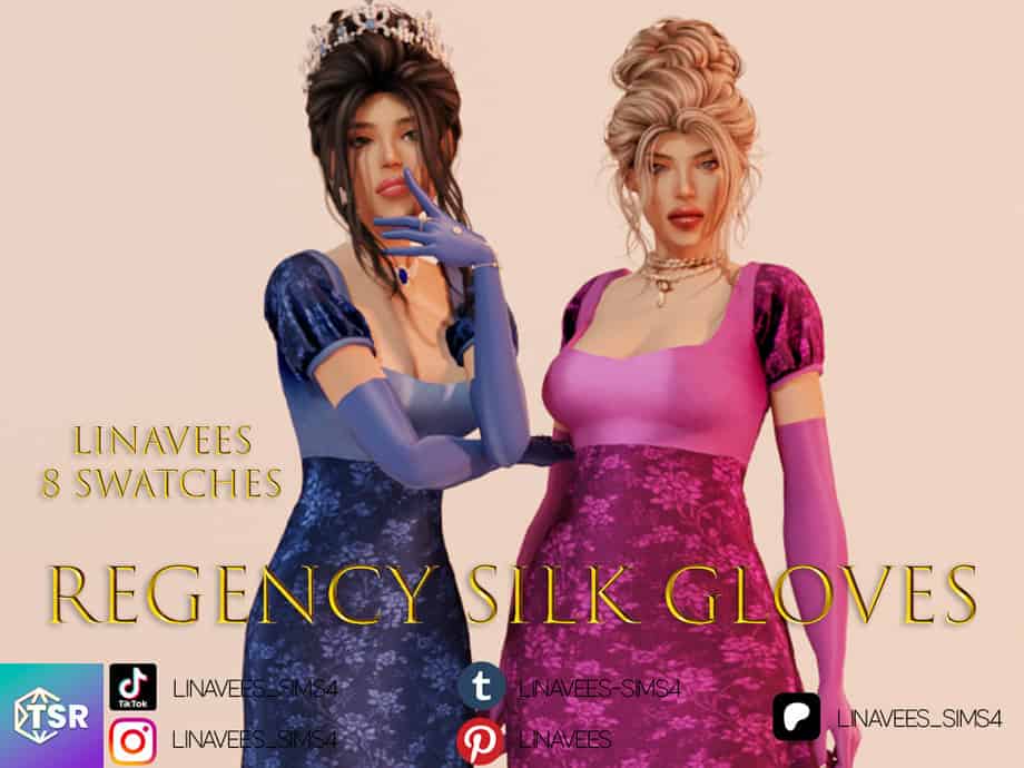 Regency Silk Gloves