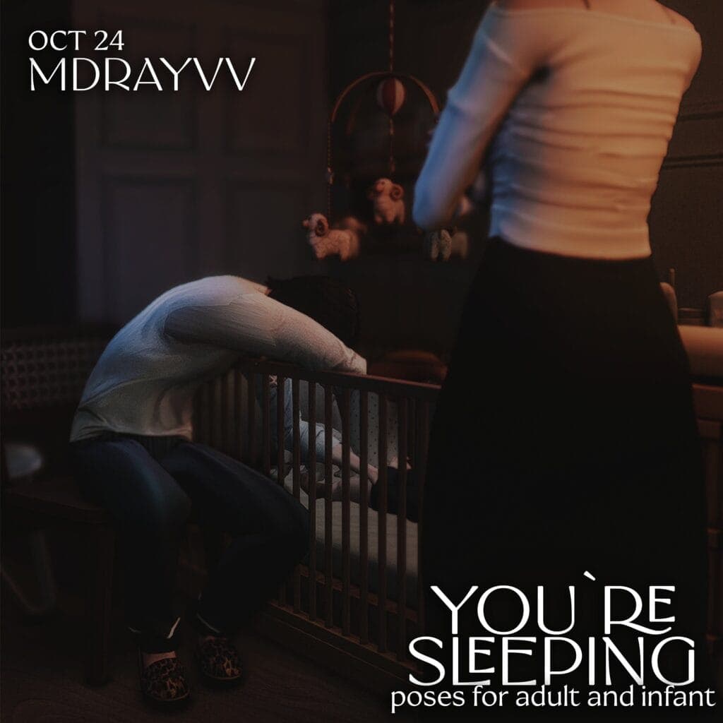 Poses for Adult and Infant “You’re Sleeping”
