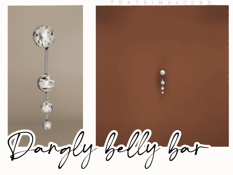 Dangly Belly Bar Piercing