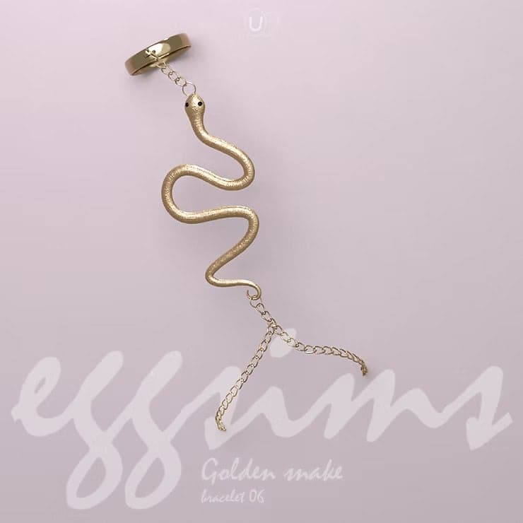 Golden Snake Bracelet