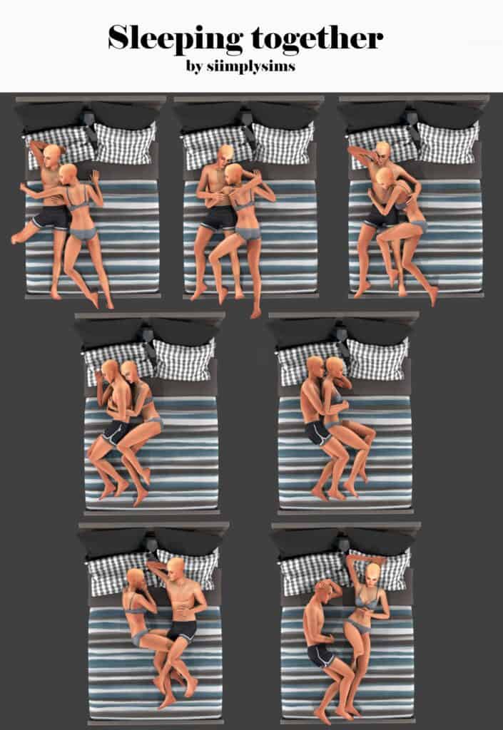 Sleeping Together Pose Pack