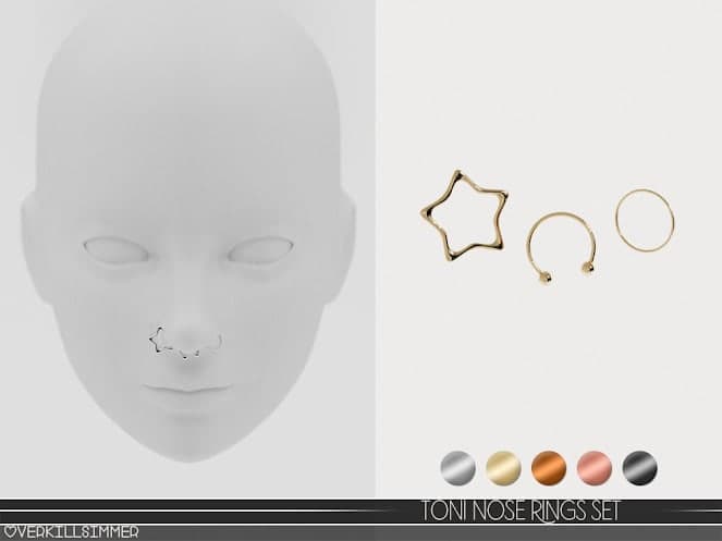 Toni Nose Rings Set