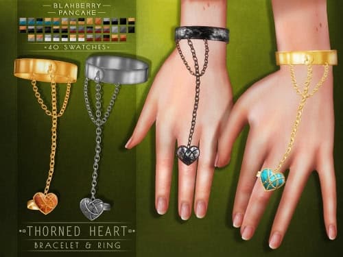 Thorned Heart Bracelet & Ring