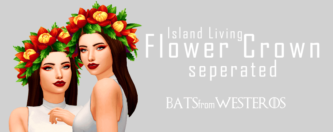 Island Living Flower Crown Separated