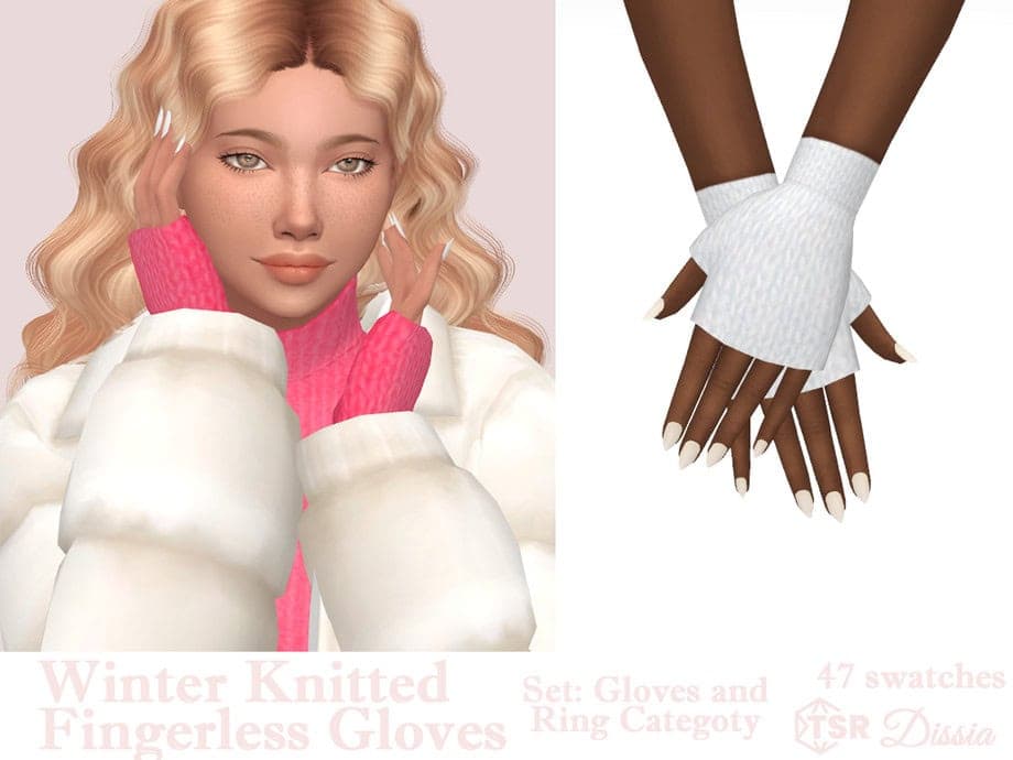 Winter Knitted Fingerless Gloves