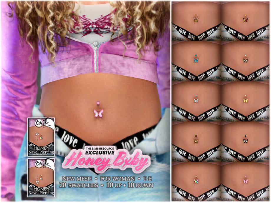 Honey Bxby Belly Button Piercing