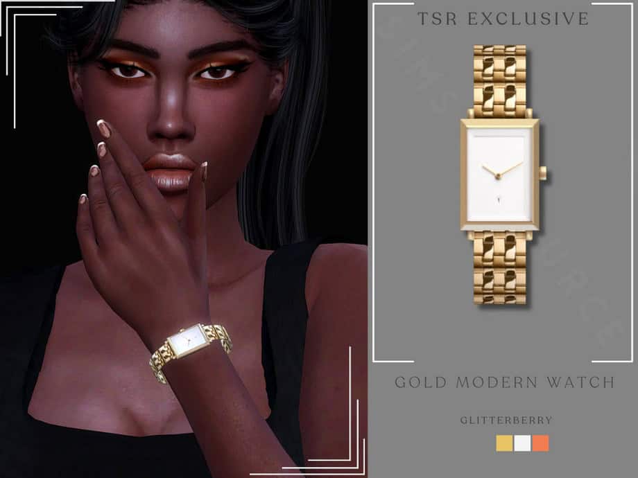 Gold Modern Watch
