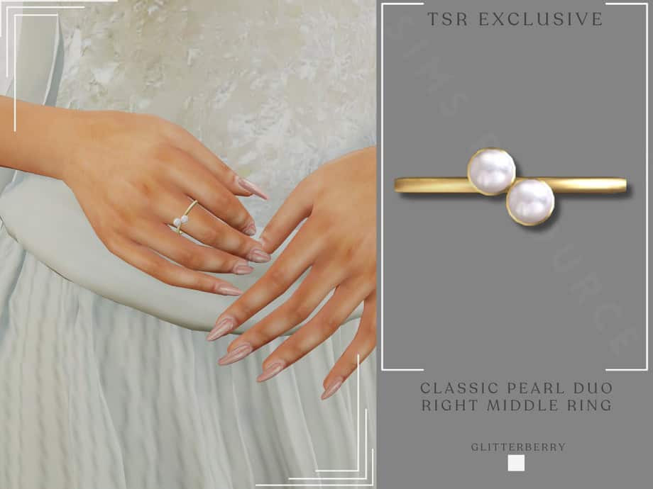 Classic Pearl Duo Ring