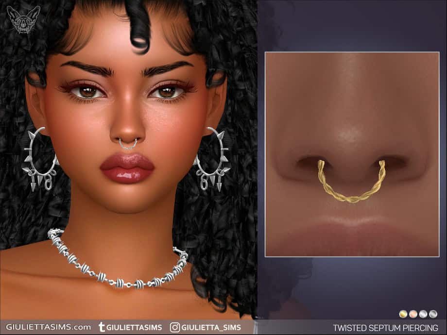 Twisted Septum Piercing