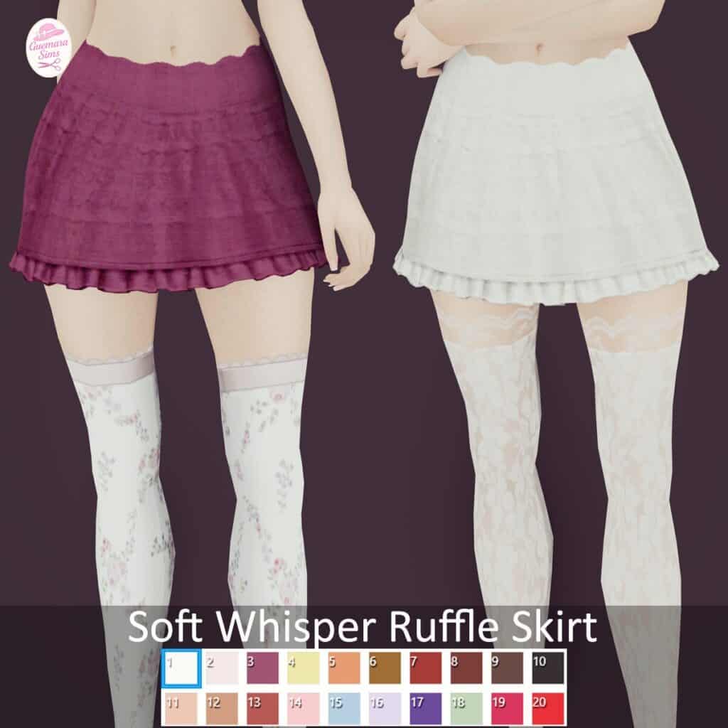 Soft Whisper Ruffle Skirt