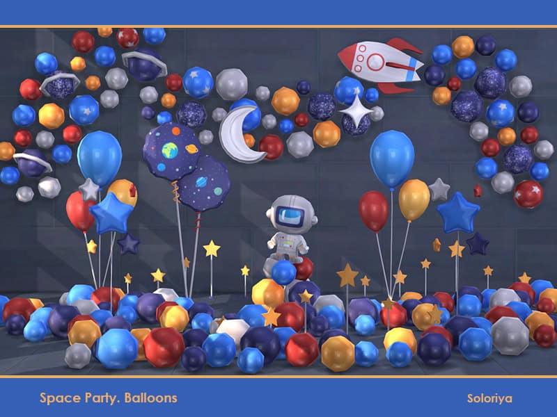 Space Party Balloons